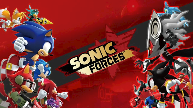 graphic banner of sonic forces game